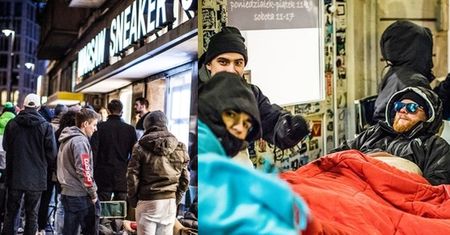 Sklep publikuje... REGULAMIN STANIA W KOLEJCE po buty Kanye Westa! "Osoby mają obowiązek stać 3,5 metra od witryn!"