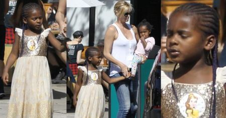 Charlize Theron spaceruje z... synem w sukience (ZDJĘCIA)