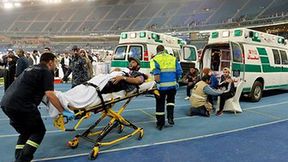 Dramatyczne sceny po finale Pucharu Zatoki Perskiej. 40 kibiców zostało rannych (galeria)