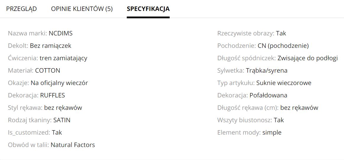 suknia podobna do sukienki Małgorzaty Rozenek znaleziona na Ali Express