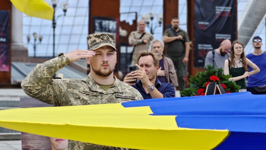 Pogrzeb ukraińskiego żołnierza