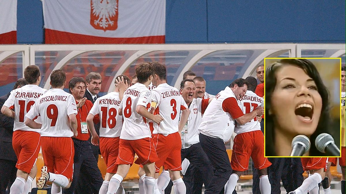 Zdjęcie okładkowe artykułu: PAP / Na zdjęciu: Reprezentacja Polski podczas mundialu w 2002 roku. W ramce Edyta Górniak.