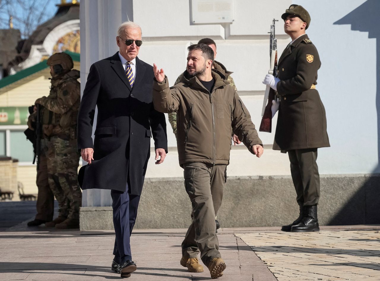 Joe Biden w Kijowie. "Putin dostał w mordę"