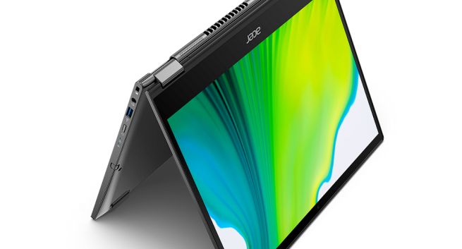 Acer na CES 2020: konwertowalne notebooki Spin 3 i Spin 5 w nowych, smuklejszych wersjach (wideo)