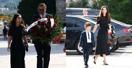 Marta Kaczyńska zmierza z bliskimi na mszę z okazji urodzin ojca (ZDJĘCIA)