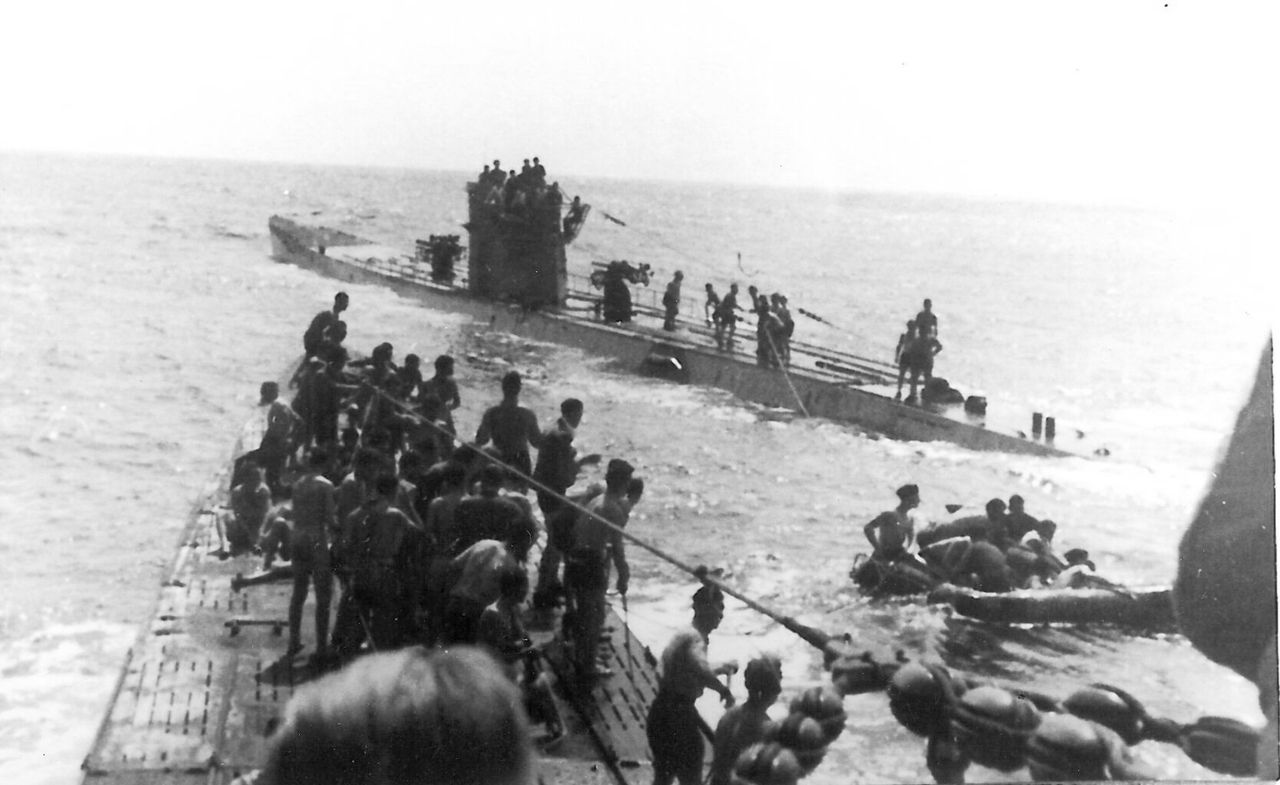 Niemieckie U-Booty z rozbitkami