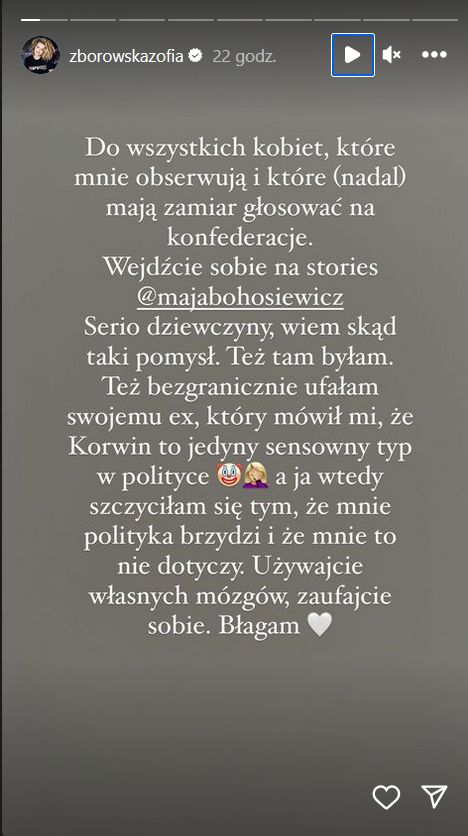 Zborowska ostrzega przed Konfederacją 