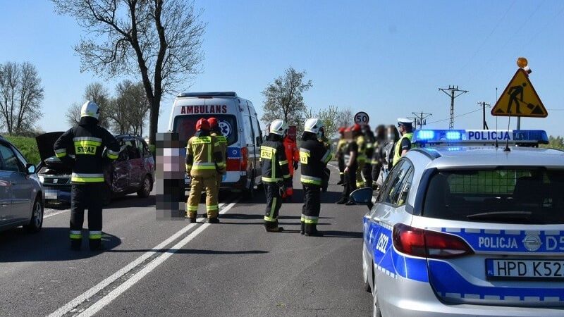Tragiczny wypadek na drodze krajowej nr 19 w m. Słodków Drugi
