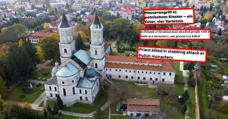 Atak nożownika w polskim klasztorze. Zagraniczne media piszą o tragedii