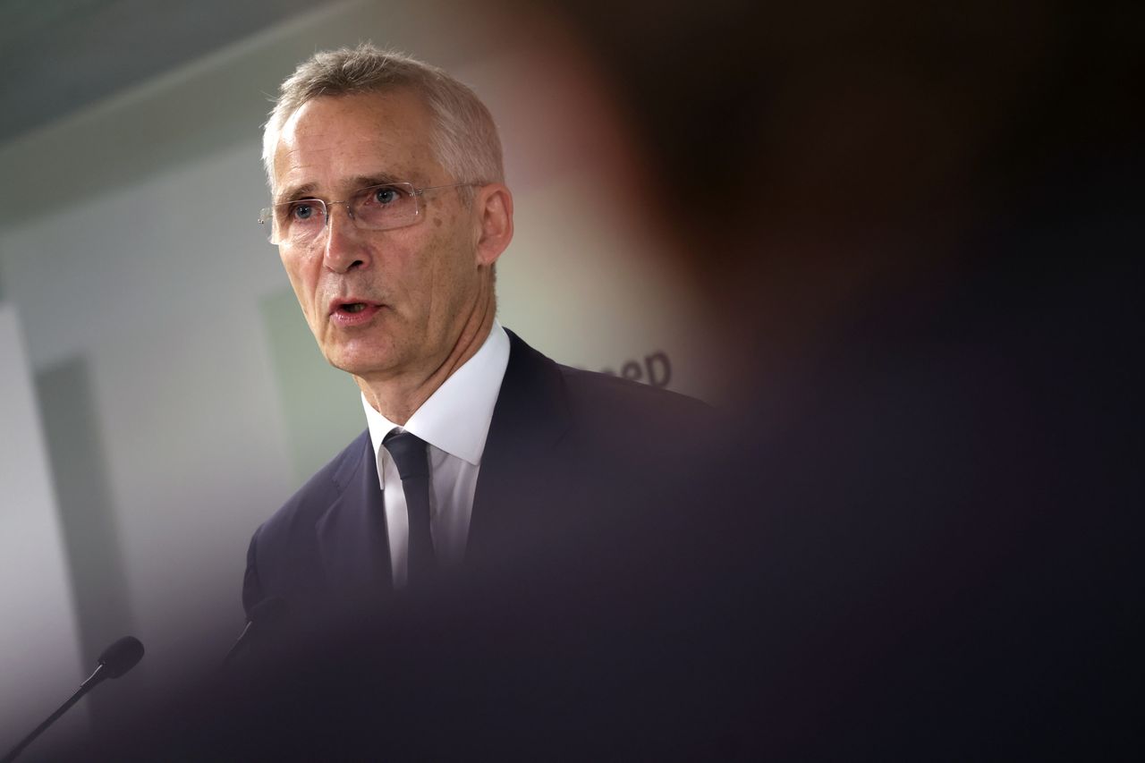 NATO Secretary General Jens Stoltenberg attends the opening of a NATO Center for Quantum Devices in Copenhagen, Denmark, 29 September 2023. This center is part of NATO's Defense Innovation Accelerator for North Atlantic (DIANA). EPA/OLAFUR STEINAR GESTSSON DENMARK OUT Dostawca: PAP/EPA.