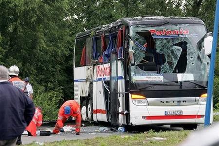 Wypadki polskich autokarów za granicą