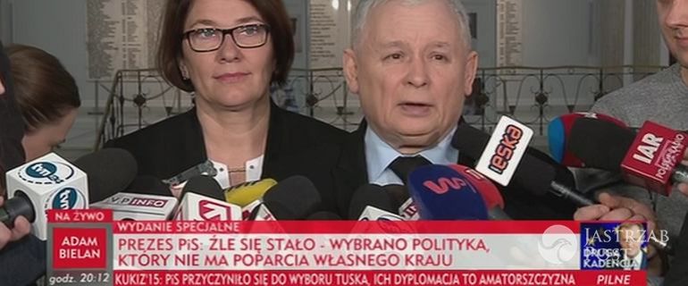 Jarosław Kaczyński skrytykował Donalda Tuska, szefa Rady Europejskiej