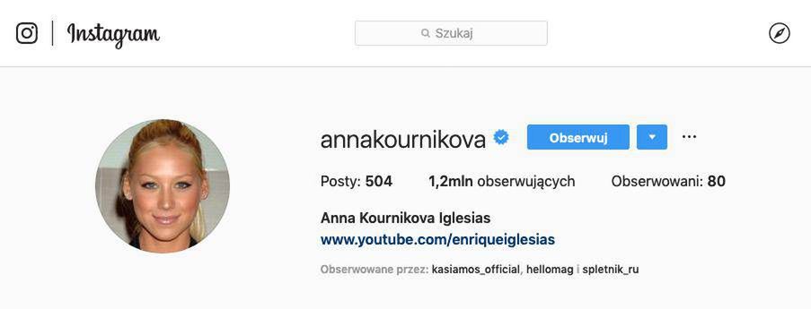 Anna Kurnikova i Enrique Iglesias są już po ślubie