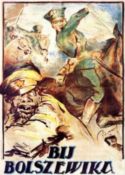Antybolszewicki plakat propagandowy, 1920 r. 