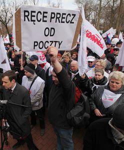 Pocztowcy manifestowali przeciwko likwidacji urzędów