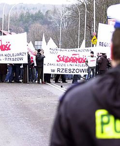 Związkowcy zablokowali wjazd do Przemyśla