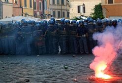 Trzech włoskich policjantów rannych w starciach z przeciwnikami Busha