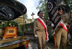 Pogrzeb żołnierza AK na Cmentarzu Rakowickim