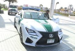 Lexus RC F we flocie policji w Dubaju