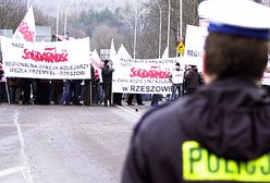 Związkowcy zablokowali wjazd do Przemyśla