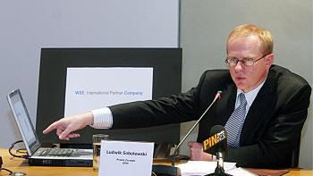 Prezes Giełdy Papierów Wartościowych Ludwik Sobolewski