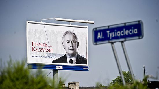 Billboard Jarosława Kaczyńskiego