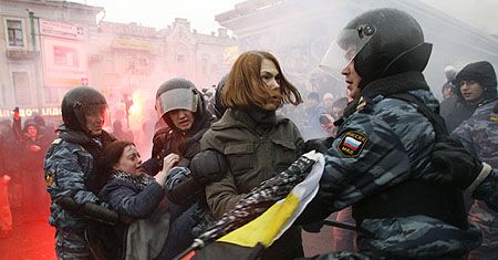 Kilkanaście zatrzymań przed manifestacją w Moskwie