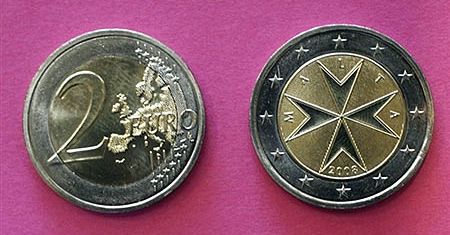 Dwa euro - najczęściej podrabiana moneta