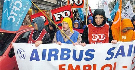 Strajk w zakładach Airbusa