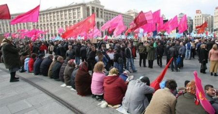 Przerwa w protestach na Ukrainie
