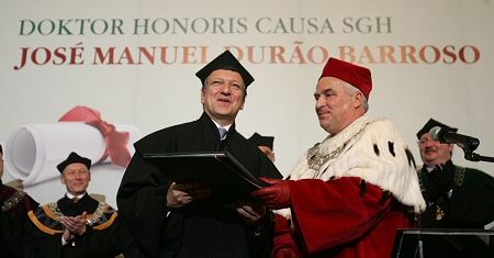 Jose Barroso doktorem hc Szkoły Głównej Handlowej