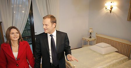 Donald Tusk obejrzał rządową willę
