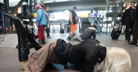 Niezwykłe zdarzenie na dworcu w Berlinie