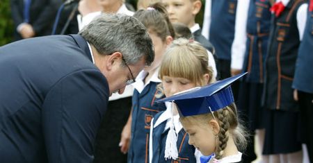 Pierwszy dzwonek z prezydentem. Czego życzył uczniom?