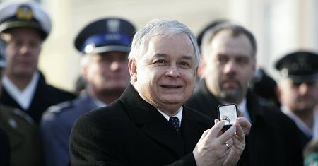 Lech Kaczyński otrzymał pierścień Hallera