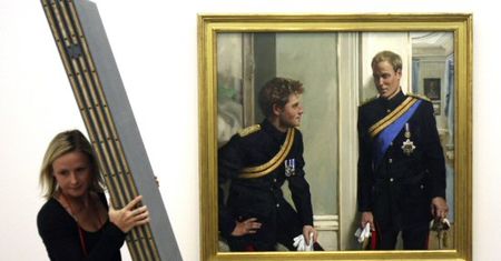 Portret Williama i Harry'ego w narodowej galerii sztuki
