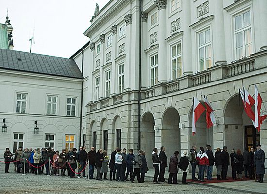 Wieczorem i w nocy Pałac Prezydencki będzie zamknięty