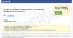 Fałszywe e-maile z powiadomieniami od Facebooka
