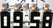 Zegar z klocków Lego