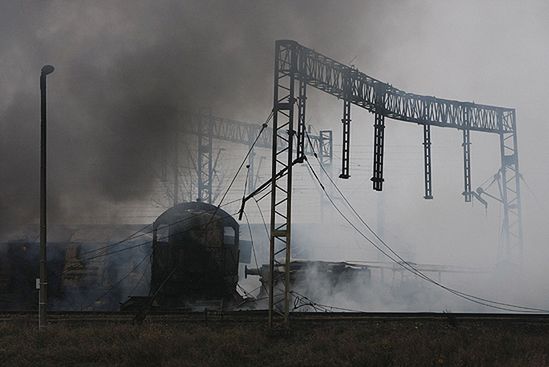 Milionowe straty po zderzeniu pociągów w Białymstoku