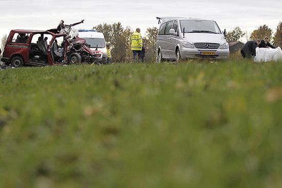 Część rodzin ofiar wypadku busa jest już w Holandii