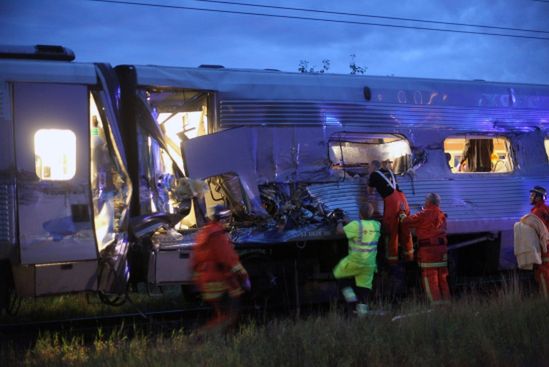Katastrofa kolejowa w Szwecji - 18 osób rannych