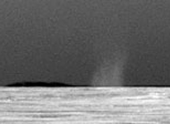 Zobacz, jak wygląda trąba powietrzna na Marsie