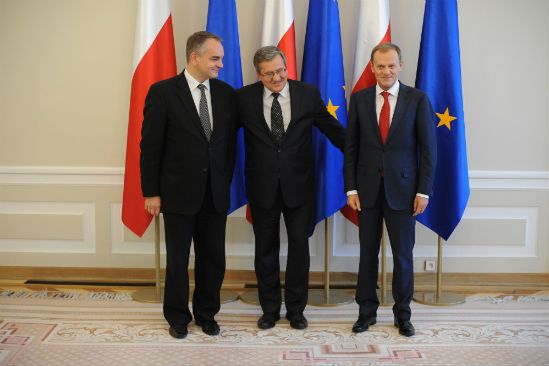 Po spotkaniu u prezydenta; Tusk i Pawlak nie byli rozmowni
