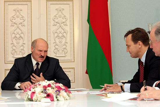 Oburzenie na Białorusi po wywiadzie Sikorskiego