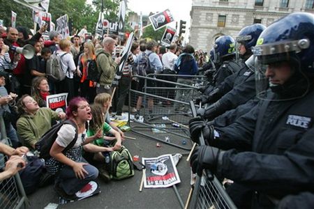 Protesty przeciwko wizycie Busha w Wielkiej Brytanii