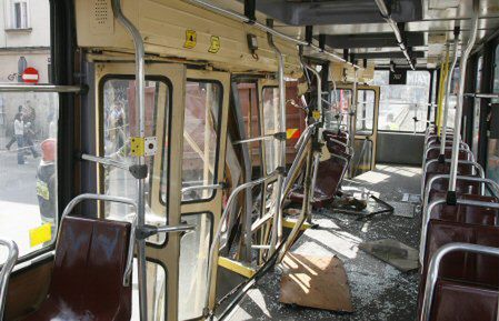 Dwa tramwaje zderzyły się ze sobą w Katowicach; są ranni