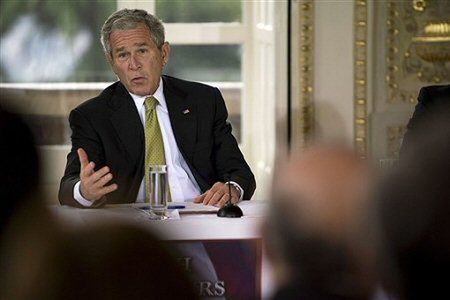 Bush zadowolony ze swych dokonań na Bliskim Wschodzie