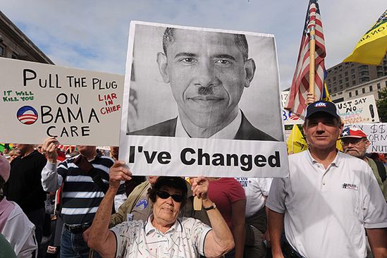 100 tysięcy Amerykanów protestowało przeciw Obamie
