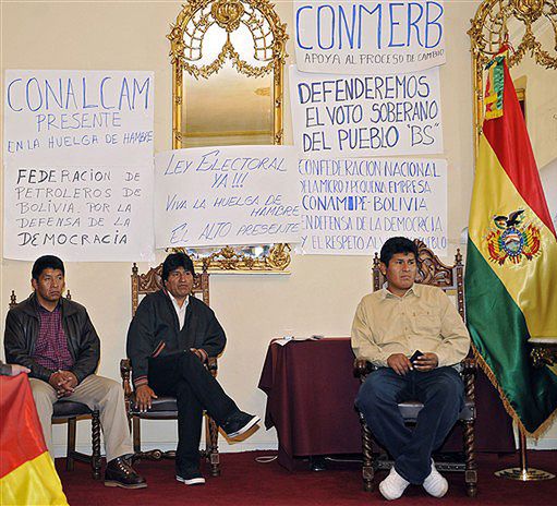 Prezydent Boliwii rozpoczął strajk głodowy